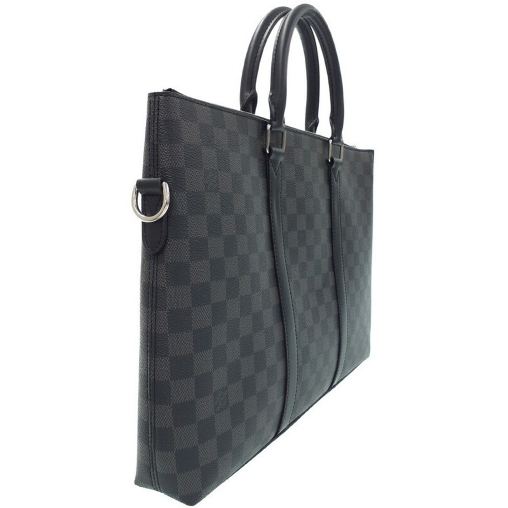 Louis Vuitton Damier Briefcase Anton Bag Business Graphite Black
